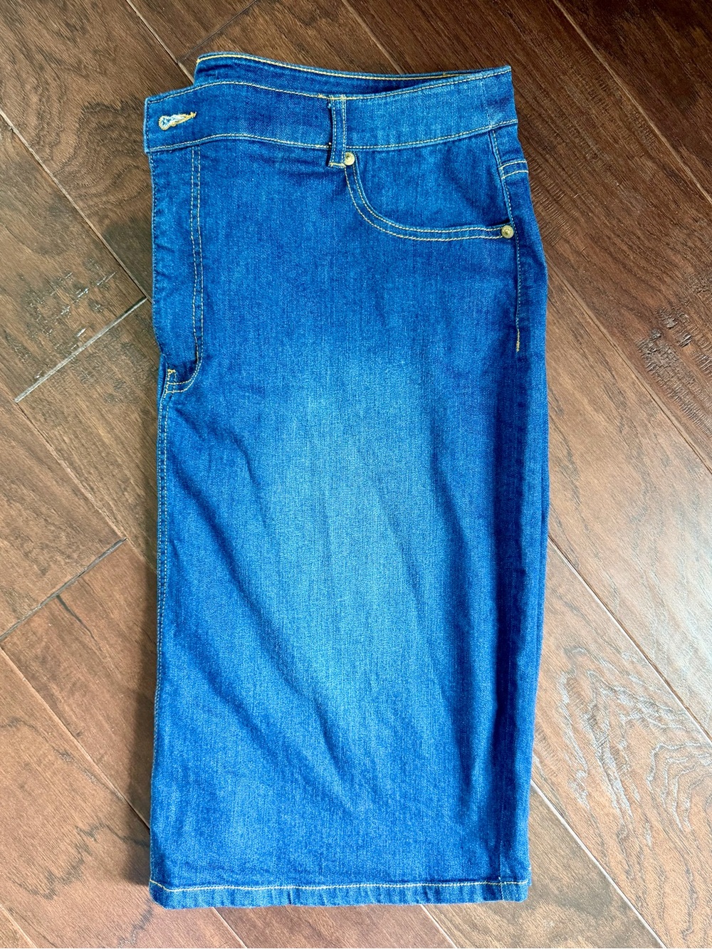 Isaac Mizrahi Blue Denim Skirt